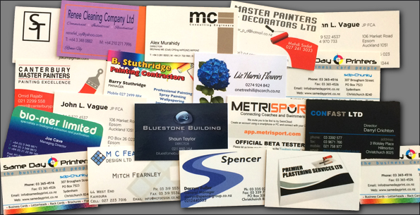 Sameday sdpChunky Ultra Rigid Business Cards Print Sample